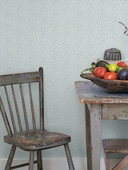 Galerie Blue French Country Leaf A4 Wallpaper Sample - Image 1 of 2