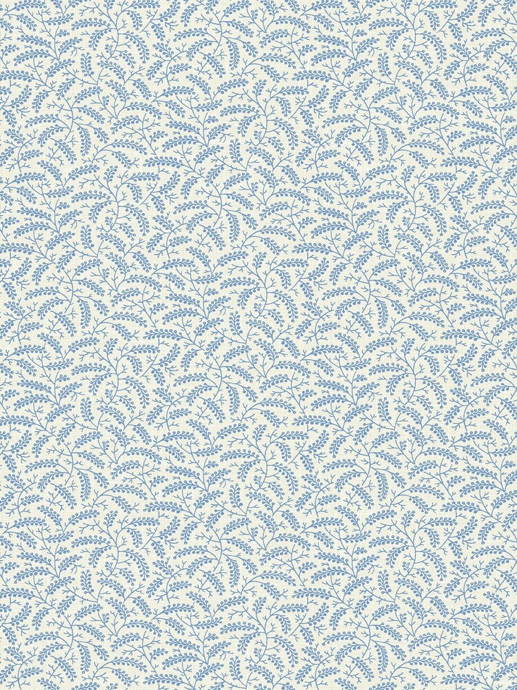 Galerie Blue French Country Leaf A4 Wallpaper Sample - Image 2 of 2