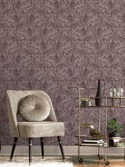 Laurence Llewelyn-Bowen Red Rambleicious Floral Print A4 Wallpaper Sample - Image 1 of 4