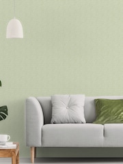 Galerie Green French Country Leaf A4 Wallpaper Sample - Image 1 of 2