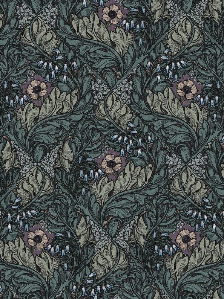 Laurence Llewelyn-Bowen Green Rambleicious Floral A4 Wallpaper Sample - Image 2 of 4 Laurence Llewelyn-Bowen Green Rambleicious Floral A4 Wallpaper Sample - Image 2 of 4