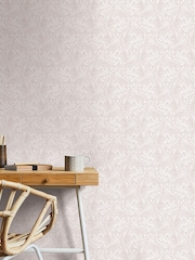 Laurence Llewelyn-Bowen Pink Rambleicious Floral Print A4 Wallpaper Sample - Image 1 of 4