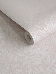 Laurence Llewelyn-Bowen Pink Rambleicious Floral Print A4 Wallpaper Sample - Image 3 of 4