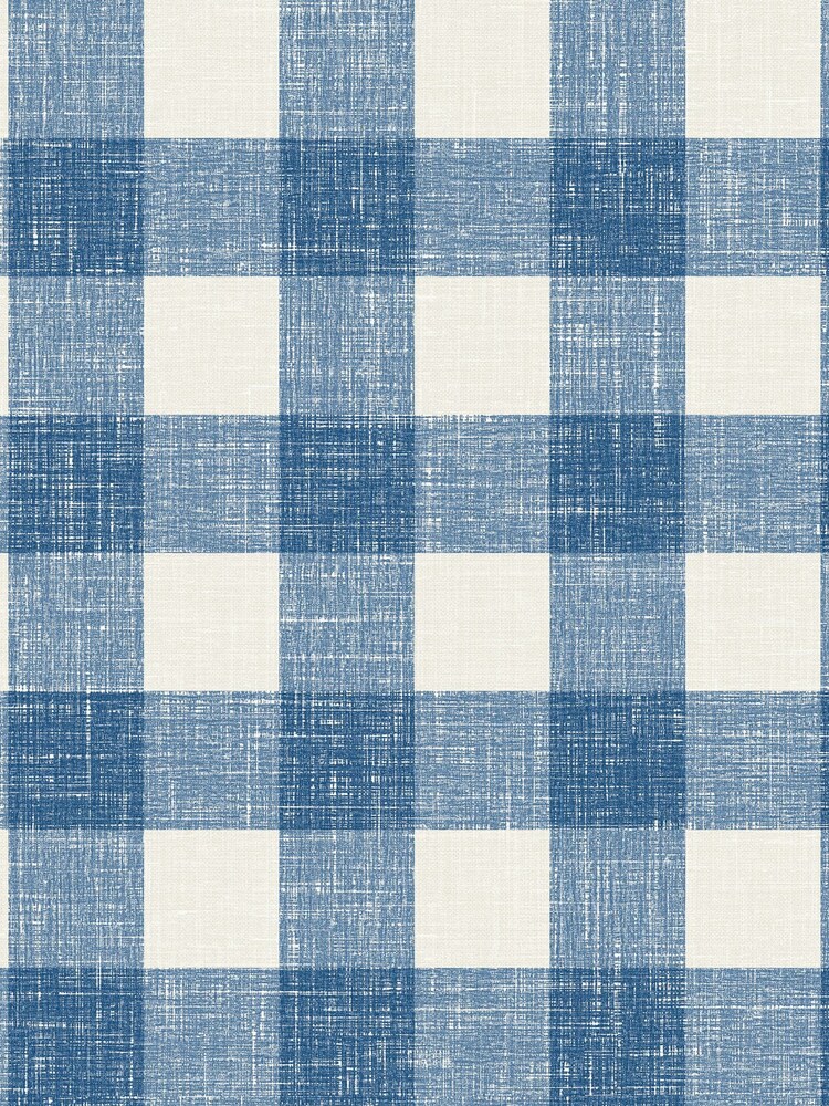 Galerie Blue French Country Plaid A4 Wallpaper Sample - Image 2 of 2