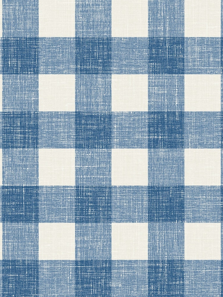 Galerie Blue French Country Plaid A4 Wallpaper Sample - Image 2 of 2 Galerie Blue French Country Plaid A4 Wallpaper Sample - Image 2 of 2