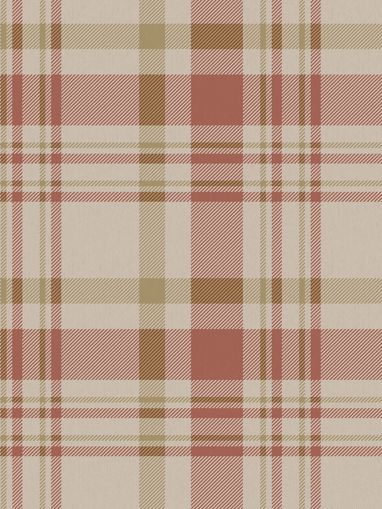 Galerie Red Spring Blossom Plaid A4 Wallpaper Sample - Image 2 of 2
