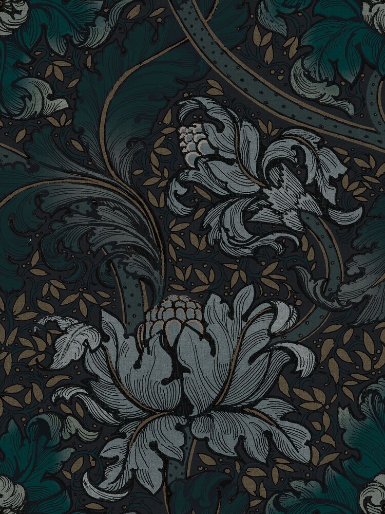 Laurence Llewelyn-Bowen Blue Morris Major Floral Print A4 Wallpaper Sample - Image 2 of 4 Laurence Llewelyn-Bowen Blue Morris Major Floral Print A4 Wallpaper Sample - Image 2 of 4
