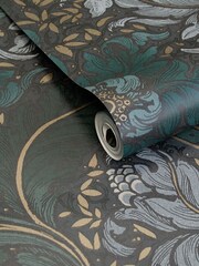 Laurence Llewelyn-Bowen Blue Morris Major Floral Print A4 Wallpaper Sample - Image 3 of 4