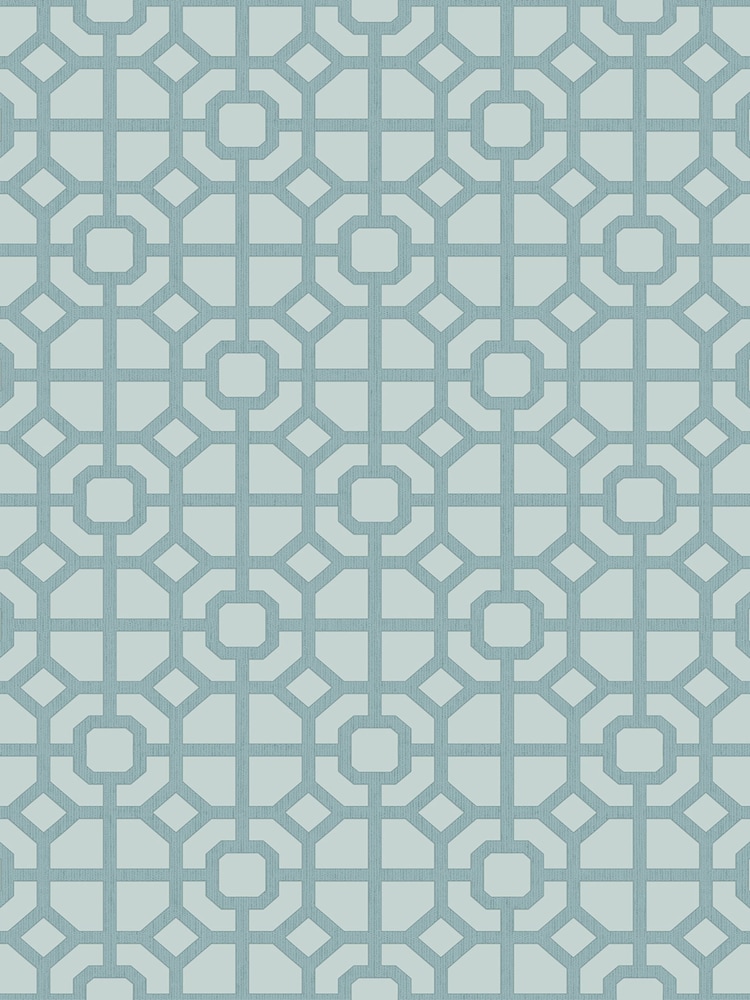 Galerie Blue Spring Blossom Lattice A4 Wallpaper Sample - Image 2 of 2 Galerie Blue Spring Blossom Lattice A4 Wallpaper Sample - Image 2 of 2