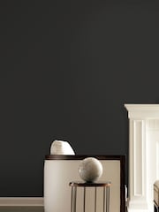 Style Sisters Black Plain Texture A4 Wallpaper Sample - Image 1 of 3