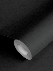 Style Sisters Black Plain Texture A4 Wallpaper Sample - Image 3 of 3