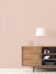 Galerie Red French Country Motif A4 Wallpaper Sample - Image 1 of 2