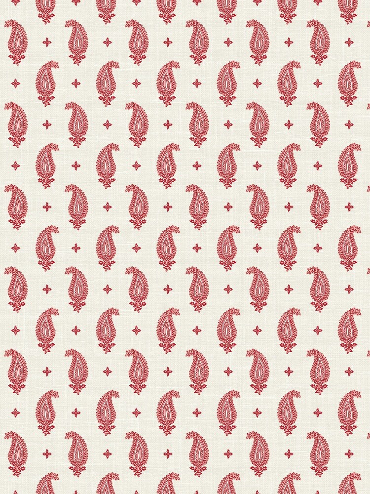 Galerie Red French Country Motif A4 Wallpaper Sample - Image 2 of 2