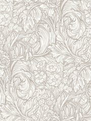 Laurence Llewelyn-Bowen Beige Hedgerovia Floral Print A4 Wallpaper Sample - Image 2 of 4