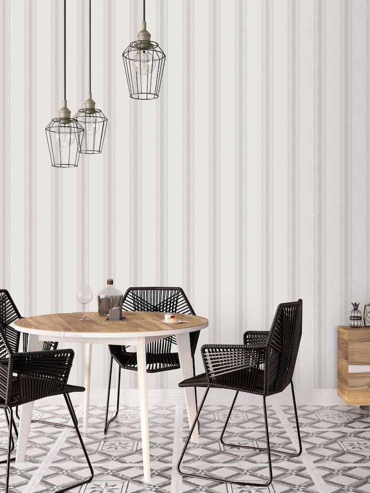 Galerie Cream Spring Blossom Stripe A4 Wallpaper Sample - Image 1 of 2