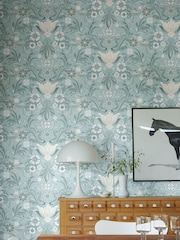 Galerie Cream Sommarang 2 Floral Print A4 Wallpaper Sample - Image 1 of 3