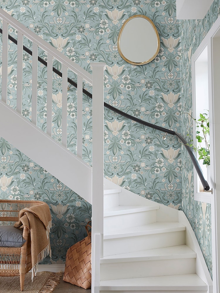 Galerie Cream Sommarang 2 Floral Print A4 Wallpaper Sample - Image 3 of 3 Galerie Cream Sommarang 2 Floral Print A4 Wallpaper Sample - Image 3 of 3