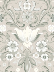 Galerie Beige Sommarang 2 Floral Print A4 Wallpaper Sample - Image 2 of 2