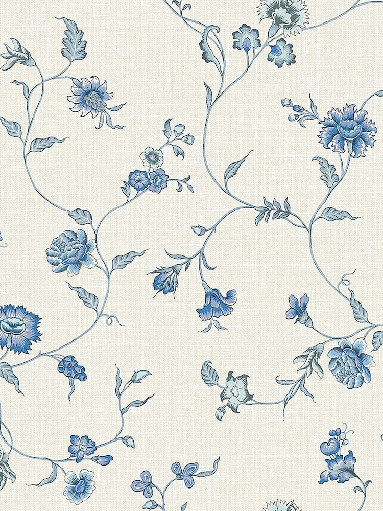 Galerie Blue French Country Floral Print A4 Wallpaper Sample - Image 2 of 2 Galerie Blue French Country Floral Print A4 Wallpaper Sample - Image 2 of 2
