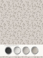Laurence Llewelyn-Bowen Beige Tit Willow Tree Leaf A4 Wallpaper Sample - Image 4 of 4