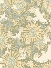 Galerie Green Sommarang 2 Floral Print A4 Wallpaper Sample - Image 2 of 2