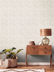 Galerie Beige Welcome Home Tree Leaf A4 Wallpaper Sample - Image 1 of 4