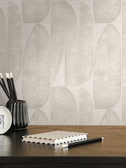 Galerie Beige Welcome Home Tree Leaf A4 Wallpaper Sample - Image 2 of 4