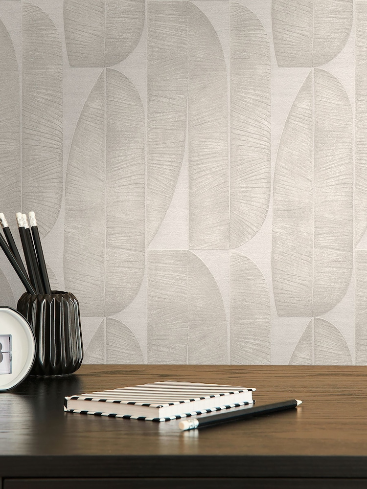 Galerie Beige Welcome Home Tree Leaf A4 Wallpaper Sample - Image 2 of 4