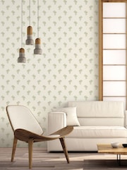 Galerie Green French Country Floral Print A4 Wallpaper Sample - Image 1 of 2