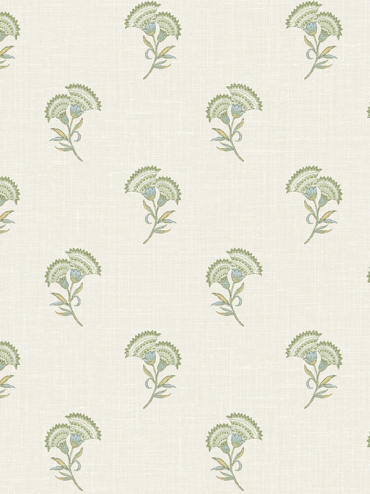 Galerie Green French Country Floral Print A4 Wallpaper Sample - Image 2 of 2