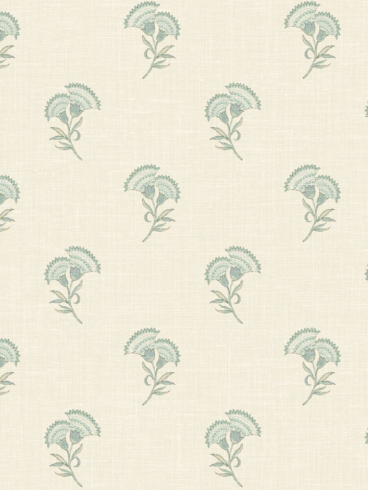 Galerie Green French Country Floral Print A4 Wallpaper Sample - Image 2 of 2
