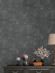 Galerie Black Welcome Home Tile A4 Wallpaper Sample - Image 4 of 5