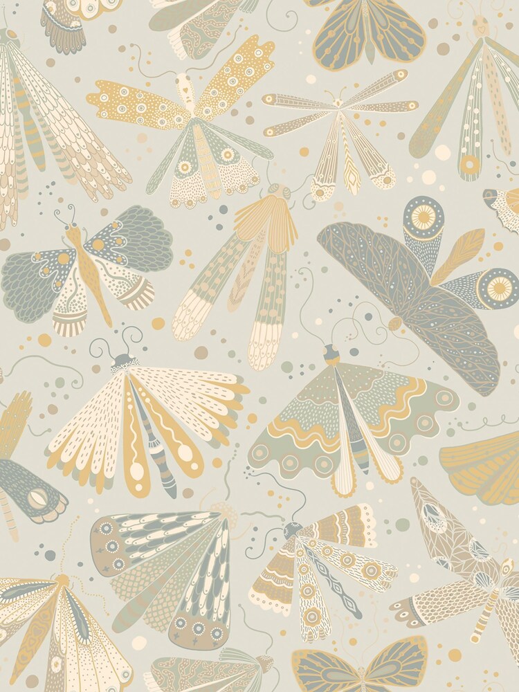 Galerie Yellow Sommarang 2 Butterfly A4 Wallpaper Sample - Image 2 of 2