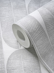 Galerie Silver Grey Welcome Home Tree Leaf A4 Wallpaper Sample - Image 3 of 4