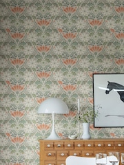 Galerie Orange Sommarang 2 Floral Print A4 Wallpaper Sample - Image 1 of 2