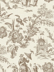 Galerie Bronze Brown French Country Toile A4 Wallpaper Sample - Image 2 of 2