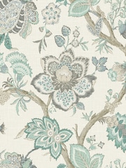 Galerie Green French Country Floral Print A4 Wallpaper Sample - Image 2 of 2
