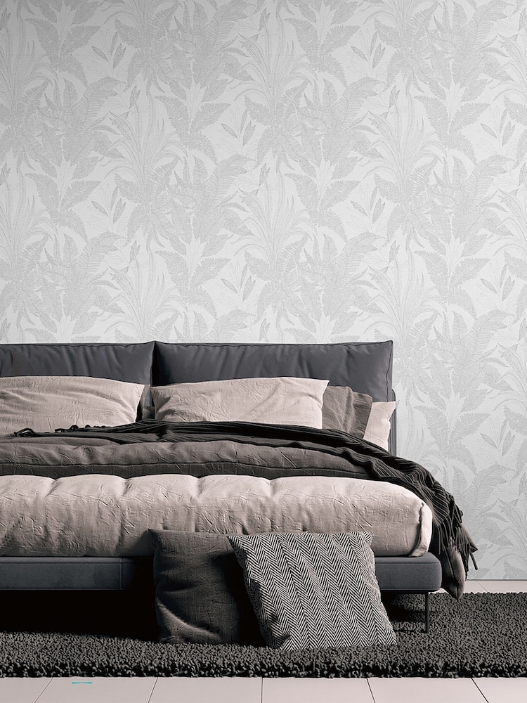 Galerie Grey Welcome Home Tree Leaf A4 Wallpaper Sample - Image 1 of 6