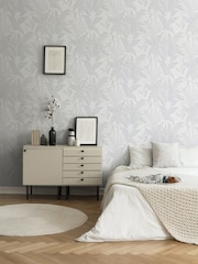 Galerie Grey Welcome Home Tree Leaf A4 Wallpaper Sample - Image 2 of 6