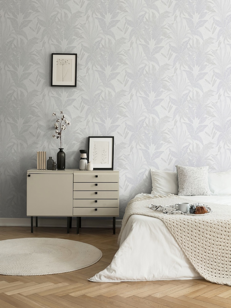 Galerie Grey Welcome Home Tree Leaf A4 Wallpaper Sample - Image 2 of 6