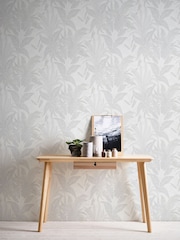 Galerie Grey Welcome Home Tree Leaf A4 Wallpaper Sample - Image 3 of 6
