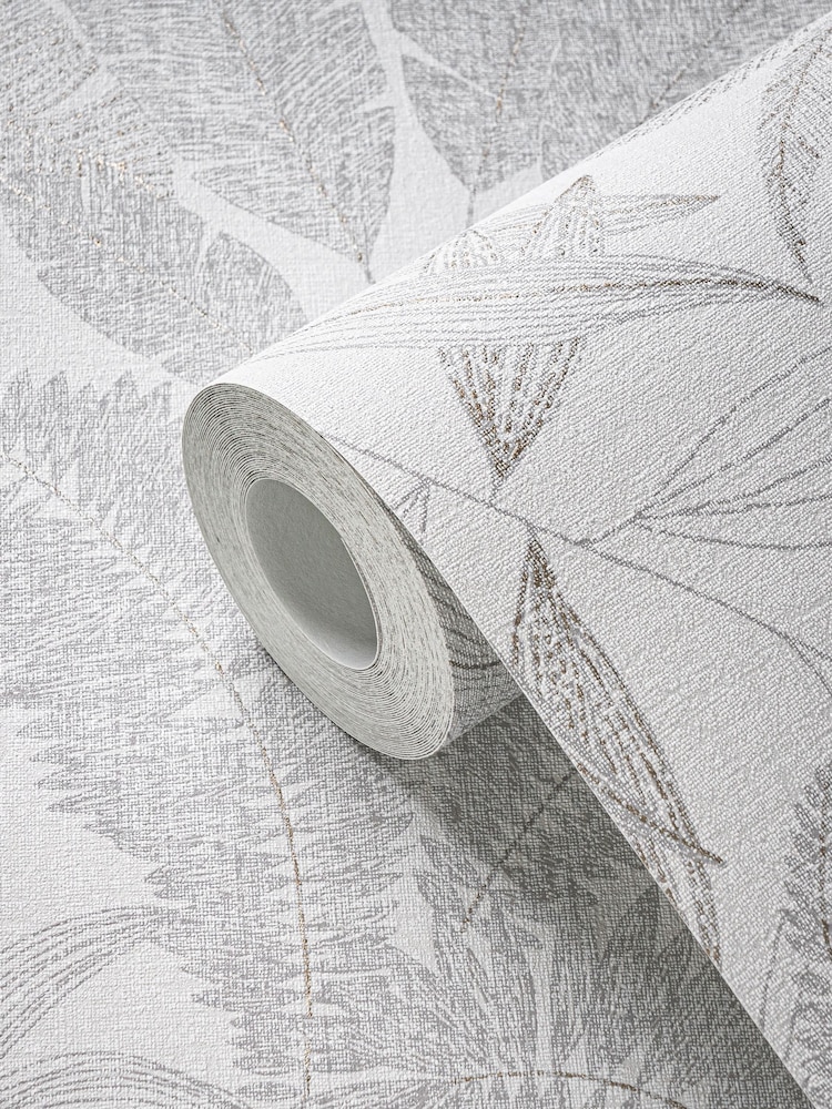 Galerie Grey Welcome Home Tree Leaf A4 Wallpaper Sample - Image 6 of 6