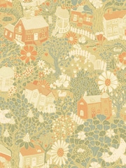 Galerie Yellow Sommarang 2 Woodland A4 Wallpaper Sample - Image 3 of 4
