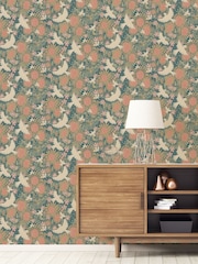 Galerie Pink Sommarang 2 Floral Print A4 Wallpaper Sample - Image 1 of 2