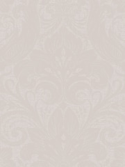 Laurence Llewelyn-Bowen Beige Damask Sauvage Flock A4 Wallpaper Sample - Image 2 of 5