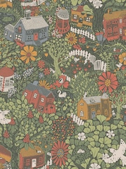 Galerie Green Sommarang 2 Woodland A4 Wallpaper Sample - Image 2 of 2