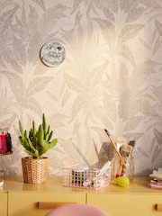Galerie Bronze Brown Welcome Home Tree Leaf A4 Wallpaper Sample - Image 4 of 6