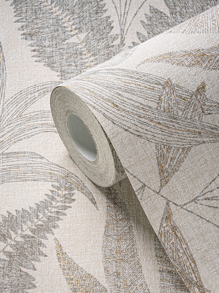 Galerie Bronze Brown Welcome Home Tree Leaf A4 Wallpaper Sample - Image 6 of 6