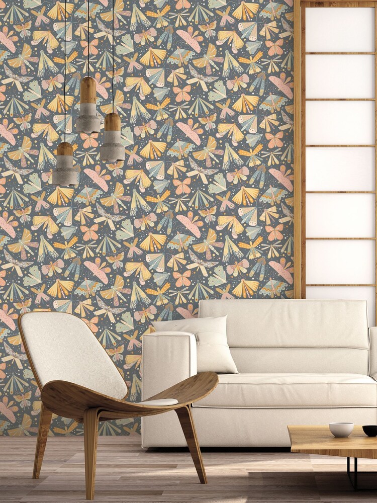 Galerie Orange Sommarang 2 Butterfly A4 Wallpaper Sample - Image 1 of 2