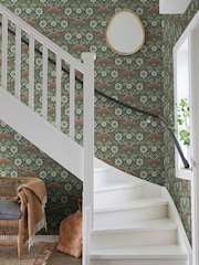 Galerie Green Sommarang 2 Floral Print A4 Wallpaper Sample - Image 1 of 2